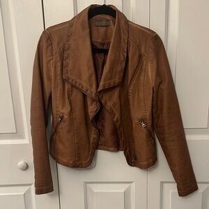 Bagatelle Brown Faux Leather Jacket